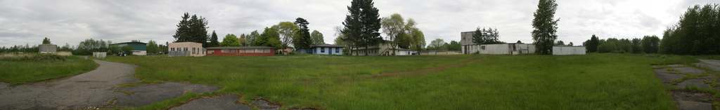 View from the height tower to the rear of the Orderly Room, along Gemini Drive.