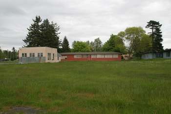 Another look at rear of motor pool and orderly room
