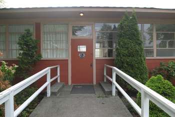 Front door of Orderly Room.
