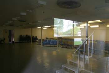 Interior of commisary.