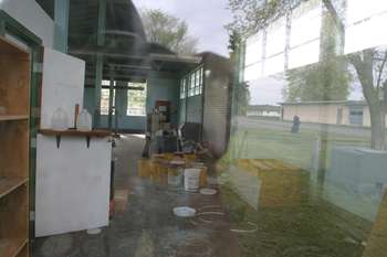 Interior of building 740