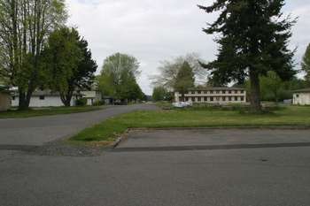 View down Gemini, towards main gate