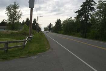 Looking straight down Alderson towards Birch Bay