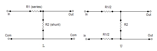 L-pad schematic