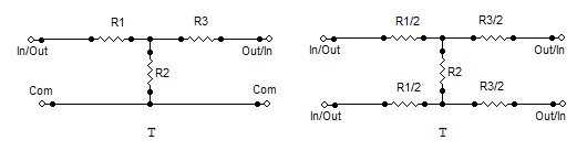 T-pad schematic